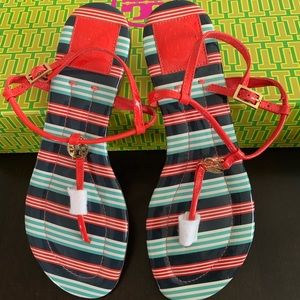 Tory Burch stripe sandal size 7.5